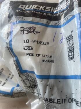 Mercruiser 10-843918 Head Bolt Qty 12 R2446 83f