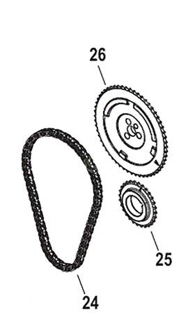 8m0107026 Mercruiser 6.2l Timing Chain Kit Complete Pn