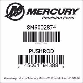 Pn8m6002874 Mercruiser 8m6002874 6.2l 300hp 377cid Pushrod Set
