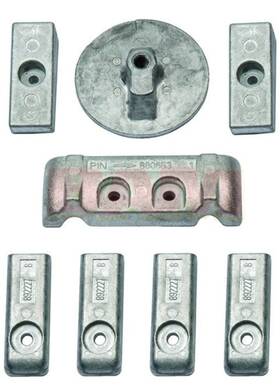 Quicksilver 97-8m0126670 Mercury-quicksilver Verado 200-225-250-275-300 Aluminum Anode Kit