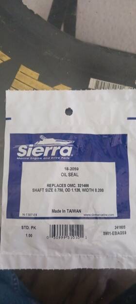 Sierra 030999310101 Oil Seal #18-2059