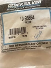 Lot Of 2 Quicksilver Genuine Nos Mercruiser Plug 19-93654 (R1791. Fixed Price $12.00.