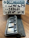 Nib Nos Oem Omc Evinrude Johnson Leaf Block Assembly 383621 85HP '69-'70. Fixed Price $12.00.