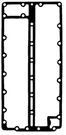 18-2545 321182 Exhaust Cover Plate Gasket For V6 Evinrude Johnson Outboards. Fixed Price $15.90.