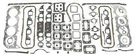 Sierra 18-4387 Engine Overhaul Gasket Set 27-801853. Fixed Price $709.57.