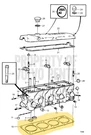 Genuine Volvo Penta 1378646 Head Gasket AQ131 AQ151 AQ171 250 B230 Nos. Fixed Price $44.95.
