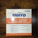 10 Micron Short Fuel Water Separator Filter By Sierra 18-7944. Fixed Price $12.99.