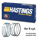 Hastings 2M4742 Piston Rings X8 For Chevrolet 4.3 5.0 V8 94.89 1993-02 Vin W. Fixed Price $109.49.