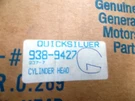 New Oem Mercruiser V6 Cylinder Head. Pt. # 938-9427. Fixed Price $325.00.