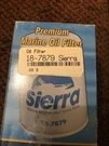 Sierra Marine Oil Filter 18-7879. Fixed Price $7.00.