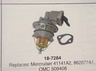 Fuel Pump Sierra 18-7284 Fits Mercruiser 41141A2 862077A1 Omc 509408 Boat Parts. Fixed Price $215.00.