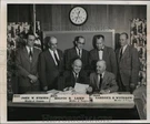 1957 Press Photo Leaders Of Wisconsin Agreed Proposed New National Program. Fixed Price $23.88.
