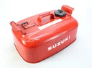 Vintage Suzuki Metal Outboard Portable Fuel Gas Tank 4 Gallon. Fixed Price $125.00.